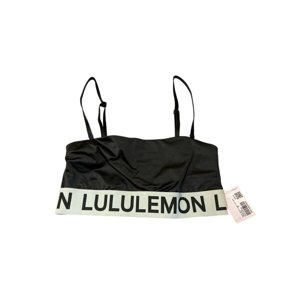 Lululemon Satin Shine Logo Train Bra For A/B Cups Rainforest Green Size M - Picture 1 of 4